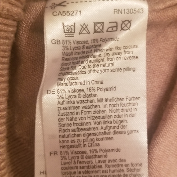 Camel XL Sweater from Long Tall Sally - Picture 4 of 4
